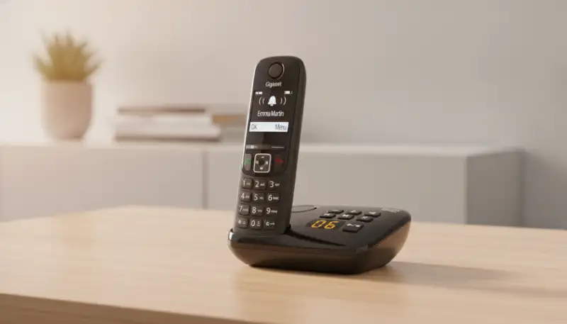 Moderne Telefone mit Anrufbeantworter