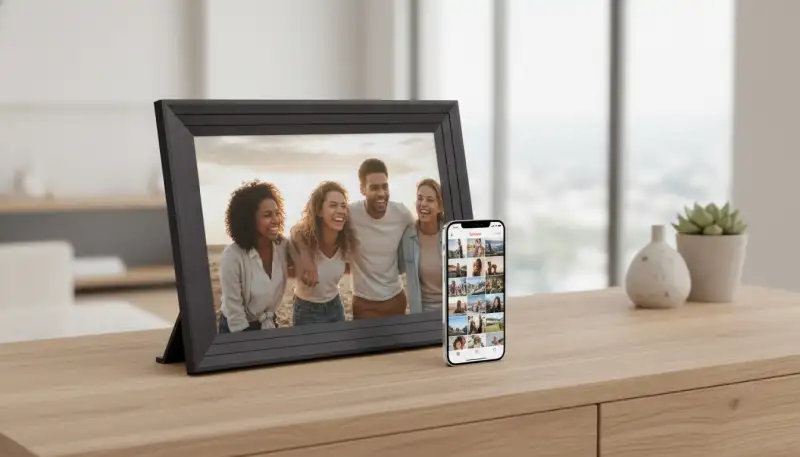 Smarte Erinnerungen: Digitale Bilderrahmen mit App